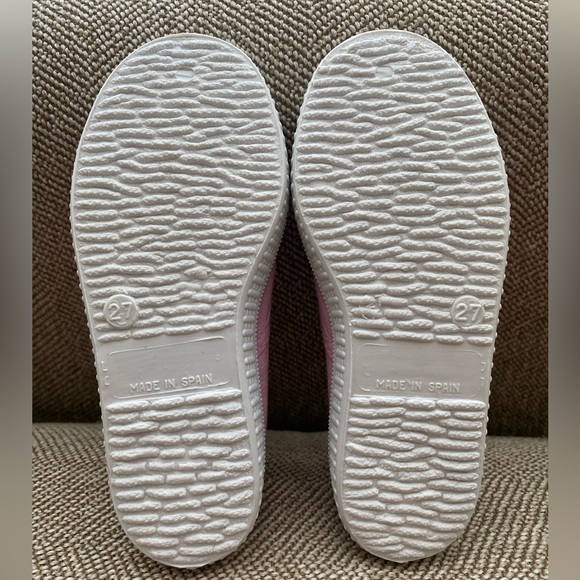 Mini Boden Canvas Laceless Pull On Sneaker. Light Pink, Size EU 27 (US 10). - Picture 9 of 11